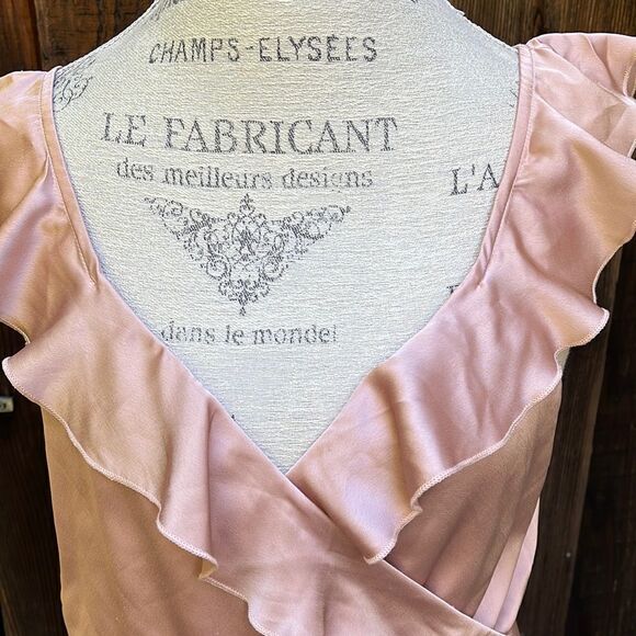 FAUX WRAP BRIDESMAID DRESS, Size 4 - Picture 5 of 12